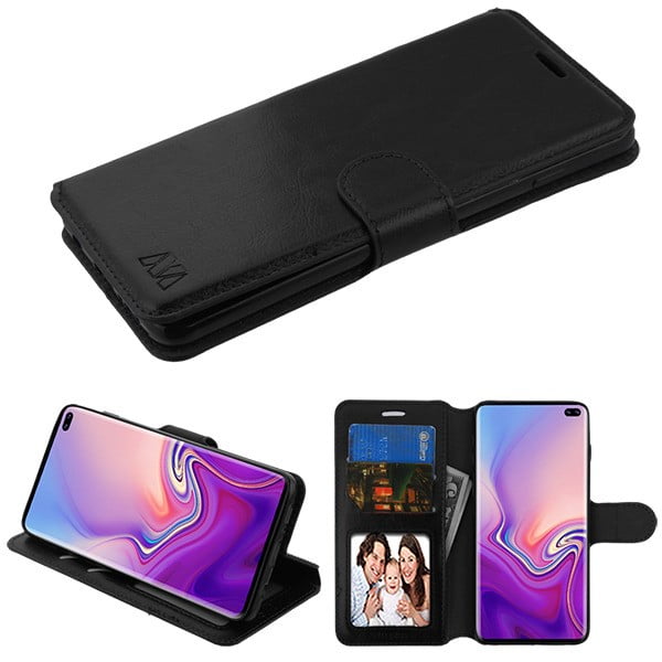 Leather Cover Business Gifts Wallet with Extra Waterproof Underwater Case Flip Case for Samsung Galaxy S10 Plus 